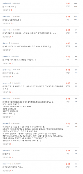파일:주작즈원 댓글 여론.png