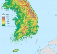 대한민국 지형도 버전 South Korea location map topography.jpg