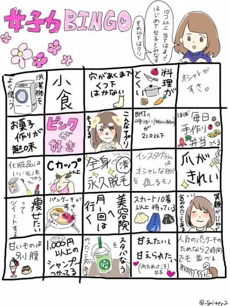 파일:여자력 빙고1.jpg