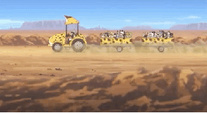 프렌즈들을 싣고 다니는 가방.gif