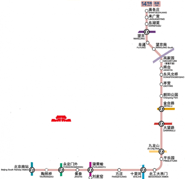 파일:베이징 지하철 14호선 동단.png