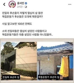 윤서인, "독립운동가 대충 살아".jpg