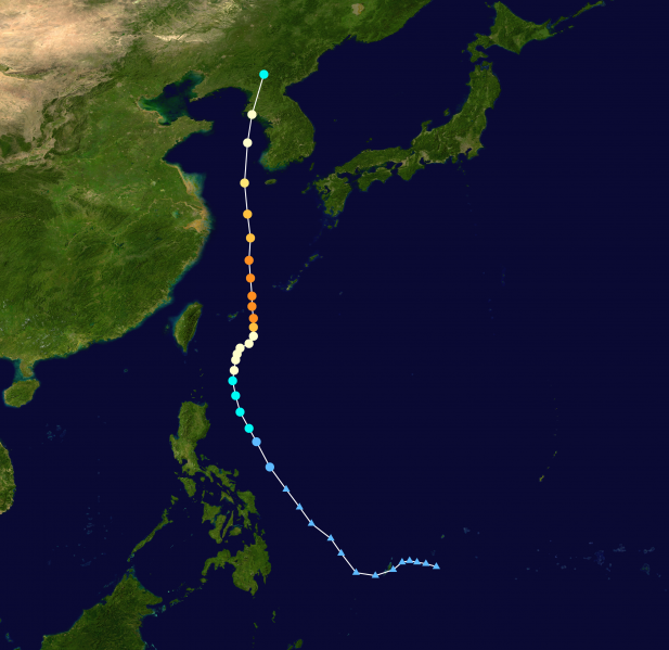 파일:2019년 13호 태풍 링링의 일생.png